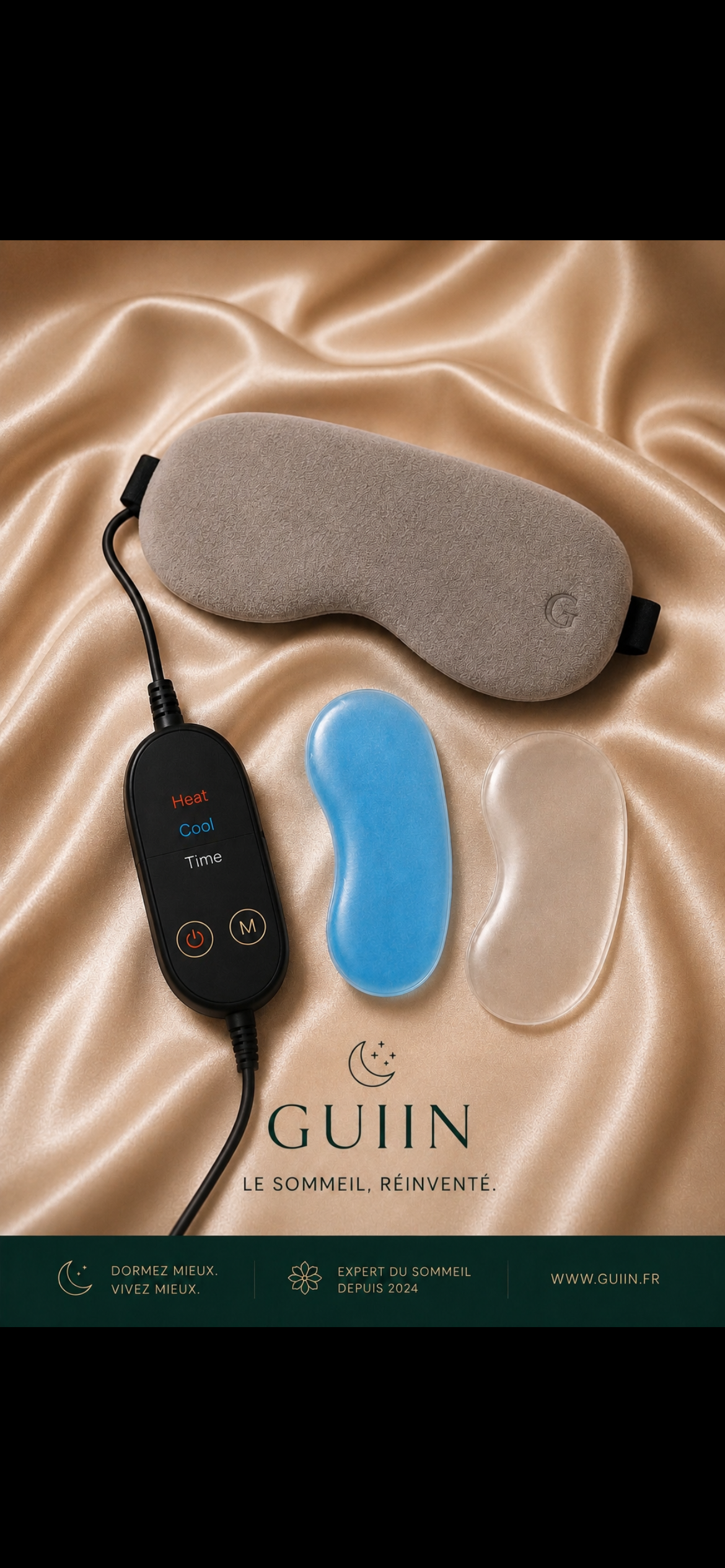 GUIIN Thermo™ — Masque thermique chaud & froid yeux reposés