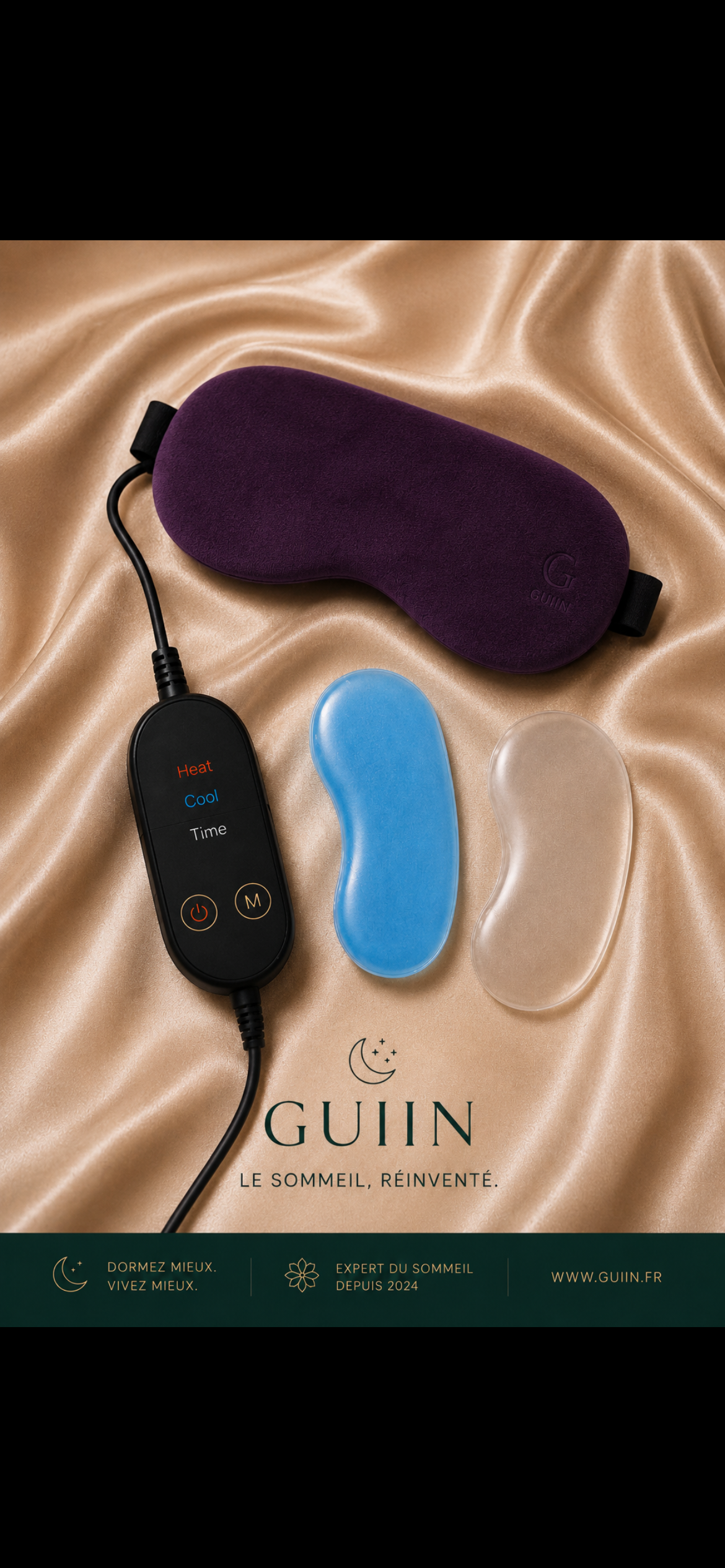GUIIN Thermo™ — Masque thermique chaud & froid yeux reposés