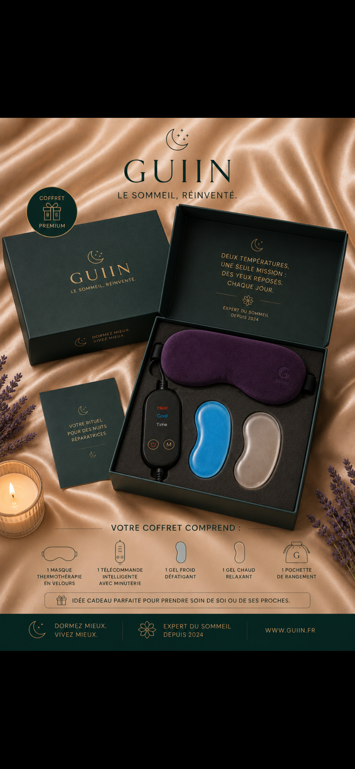 GUIIN Thermo™ — Masque thermique chaud & froid yeux reposés
