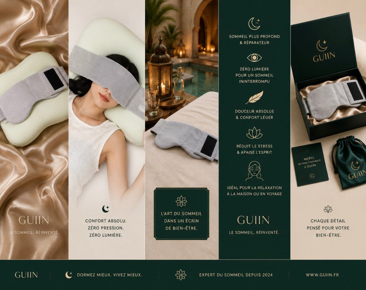GUIIN Gravity™ — Masque lesté pour sommeil profond