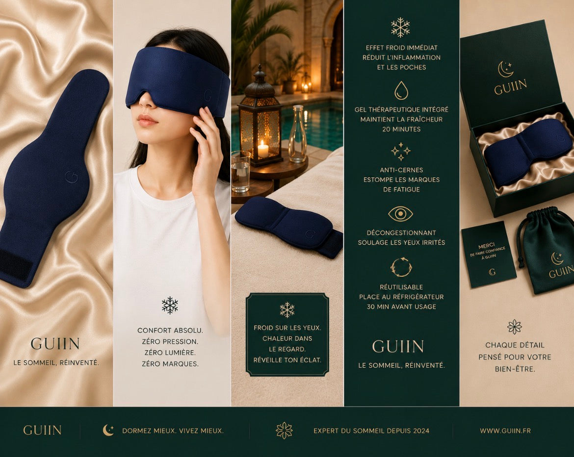 GUIIN Ice™ — Masque froid anti-cernes et regard reposé