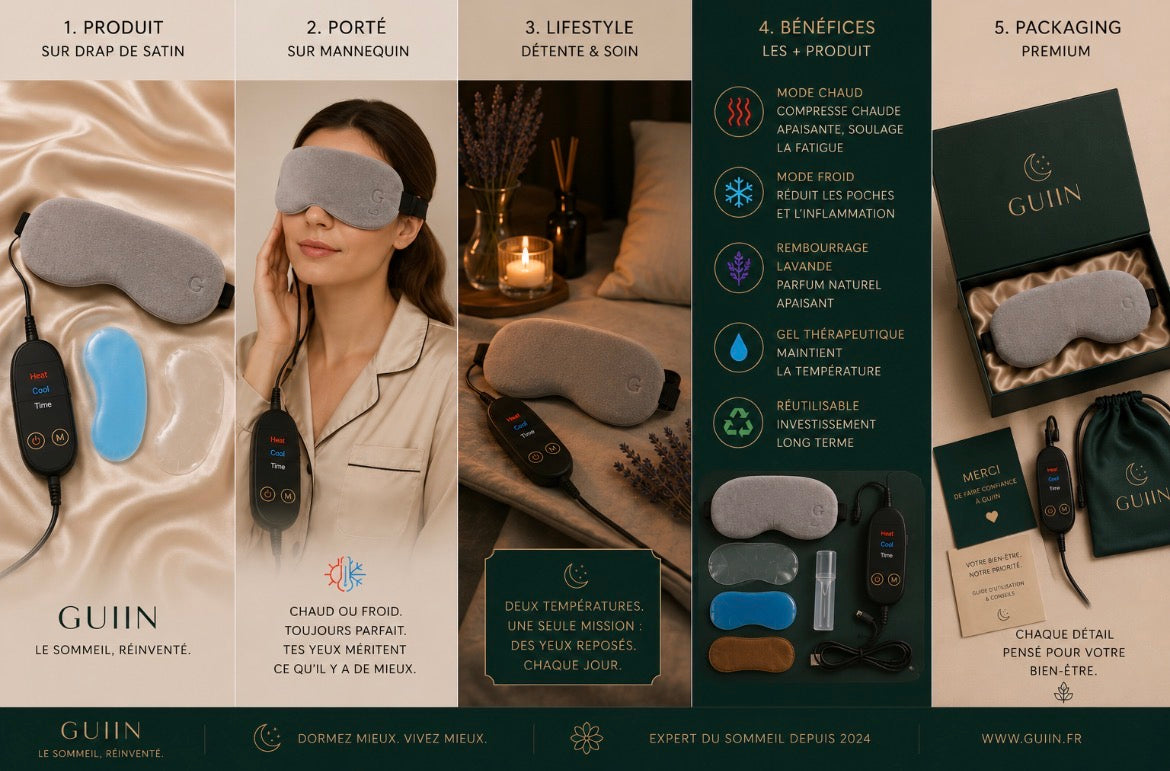 GUIIN Thermo™ — Masque thermique chaud & froid yeux reposés