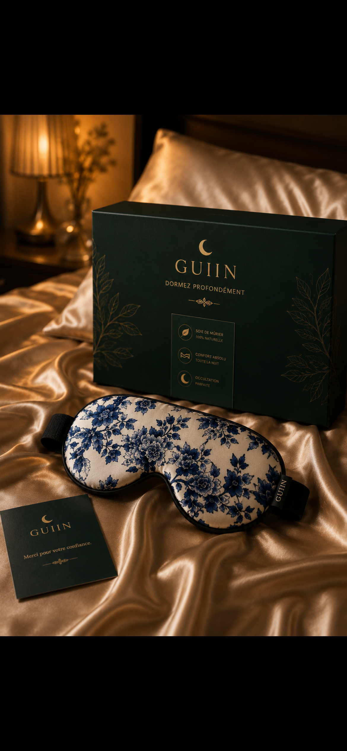 GUIIN Pure Silk™ — Masque en soie de mûrier 22 Momme