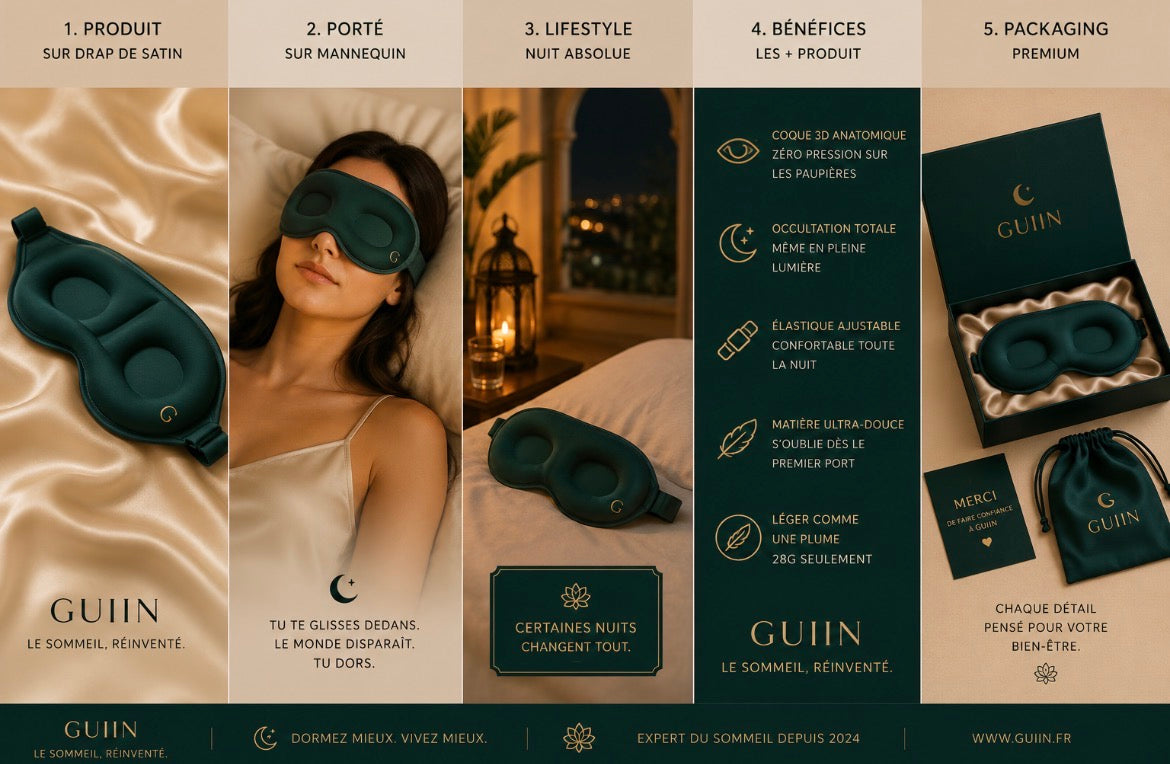 GUIIN Feather™ — Masque 3D ultra-léger 28g
