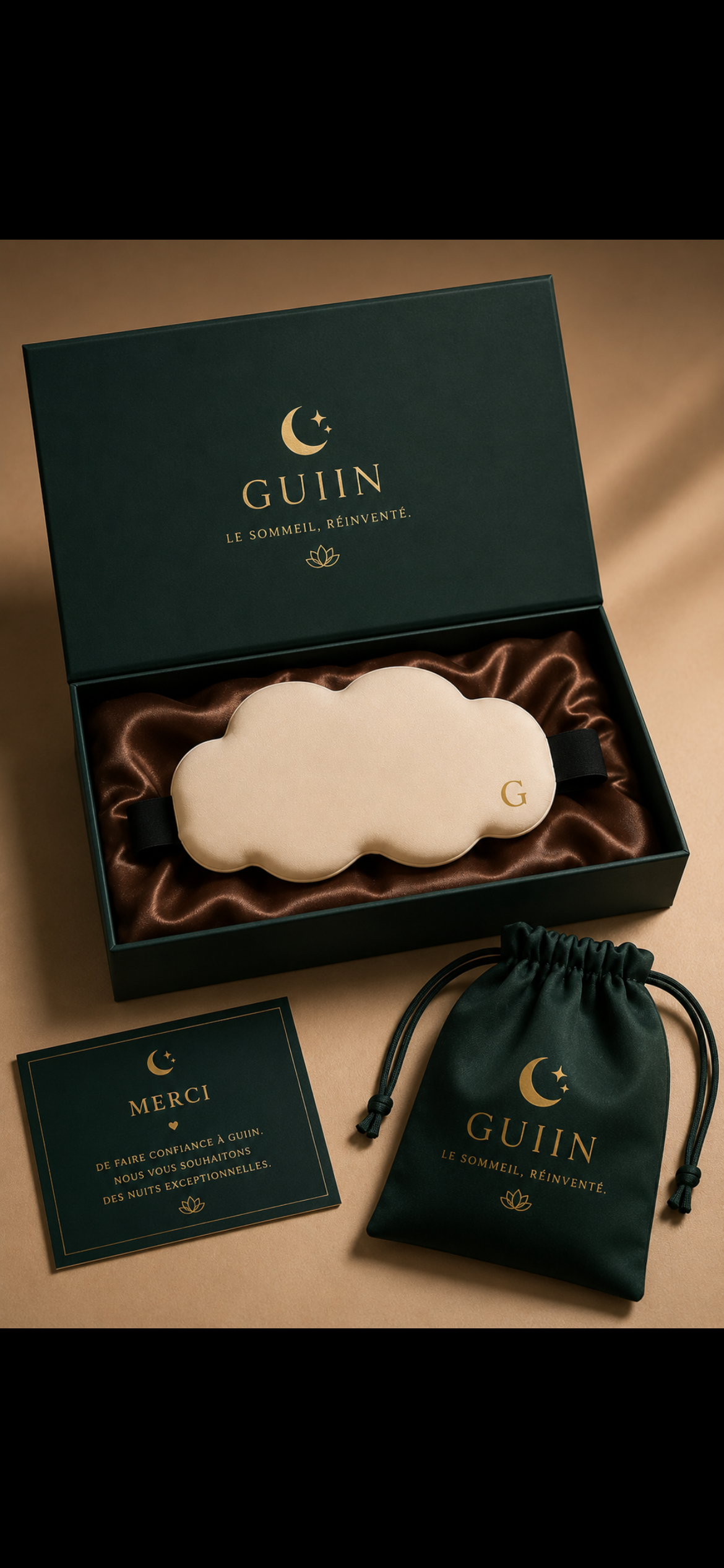 GUIIN Frost™ — Masque 3D soie glacée & fraîcheur absolue