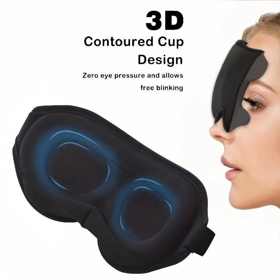 Masque de nuit 3D-Sommeil Profond & Blocage Total de la Lumière