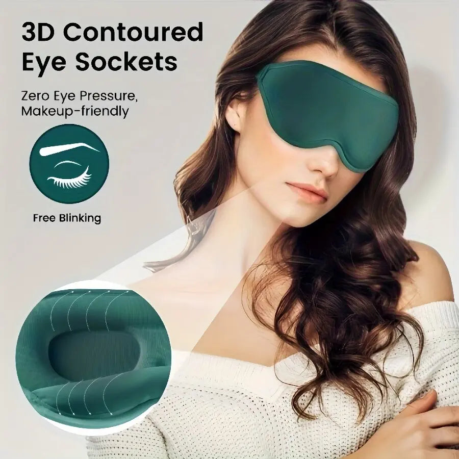 Masque de nuit 3D-Sommeil Profond & Blocage Total de la Lumière